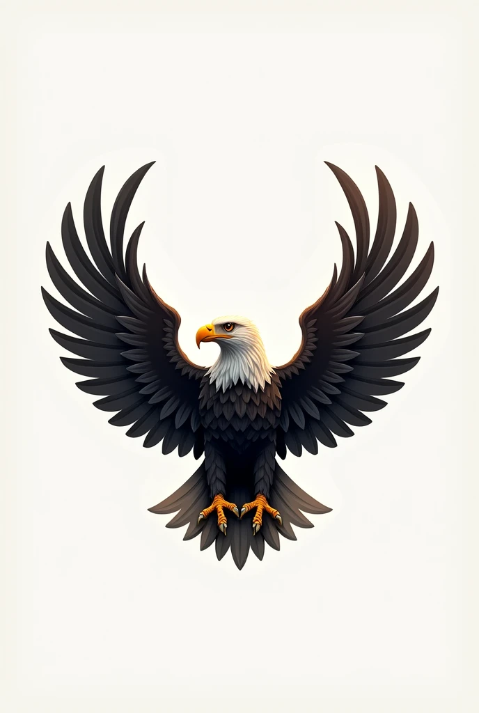 Generate a realistic logo with an eagle and symbol of wisdom and a closed fist with the name underneath in bold "guaranteed future "