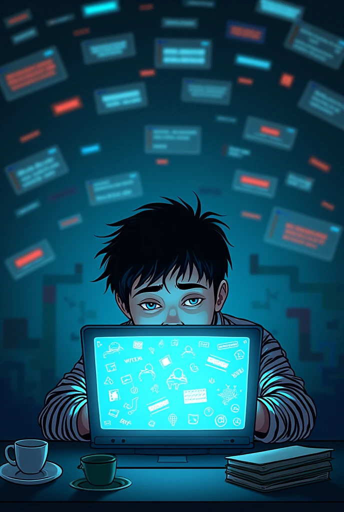 A digital poster about Cyber bullying