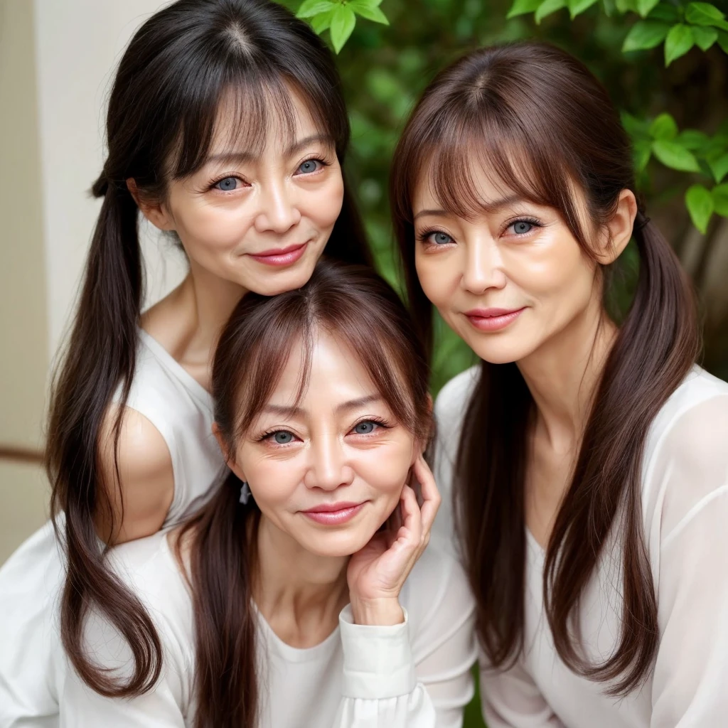 60 years old、Wrinkles around the eyes increase significantly、The appearance of nasolabial folds increases significantly、Loss of cheek fat、Become gaunt