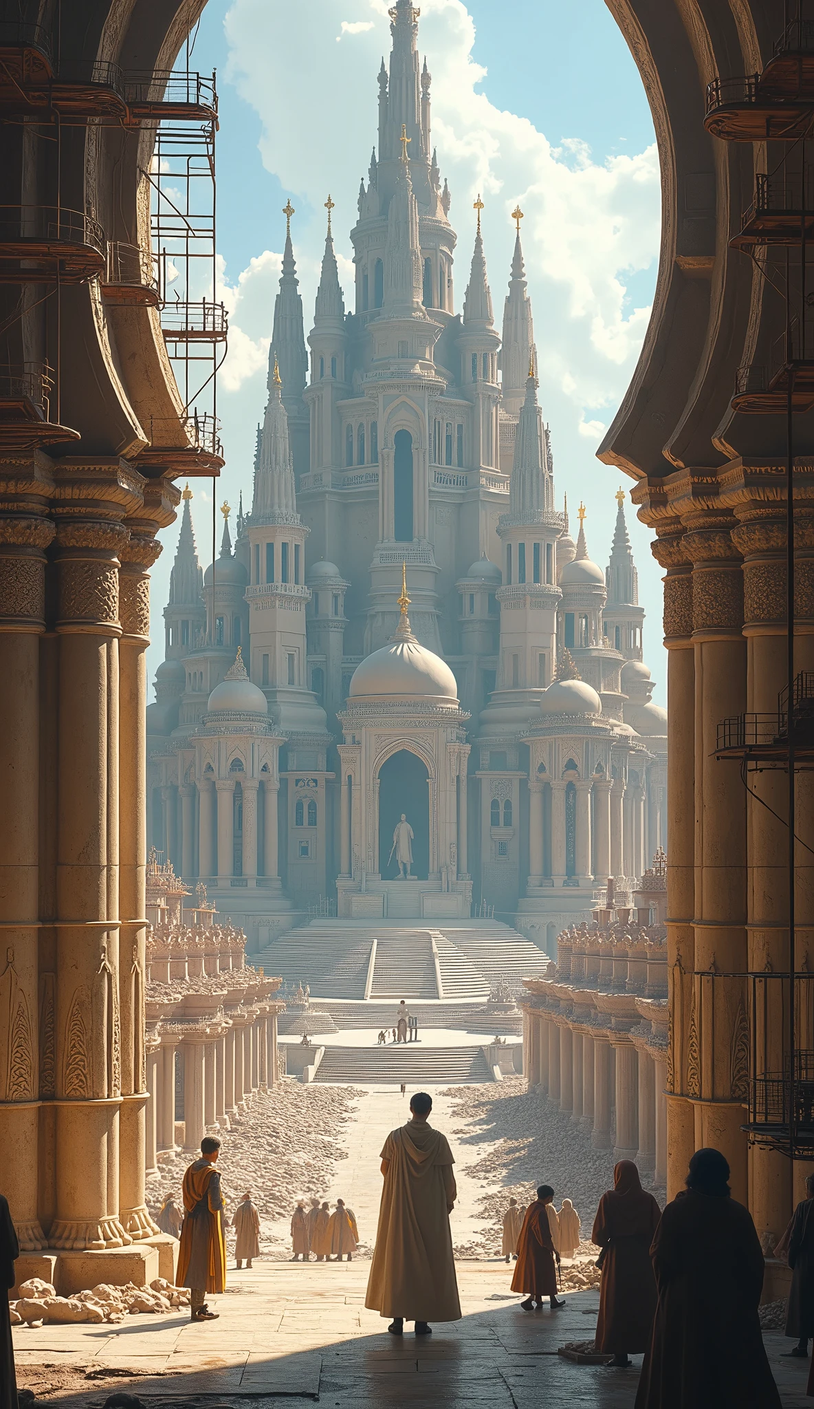 A king's son making big tample