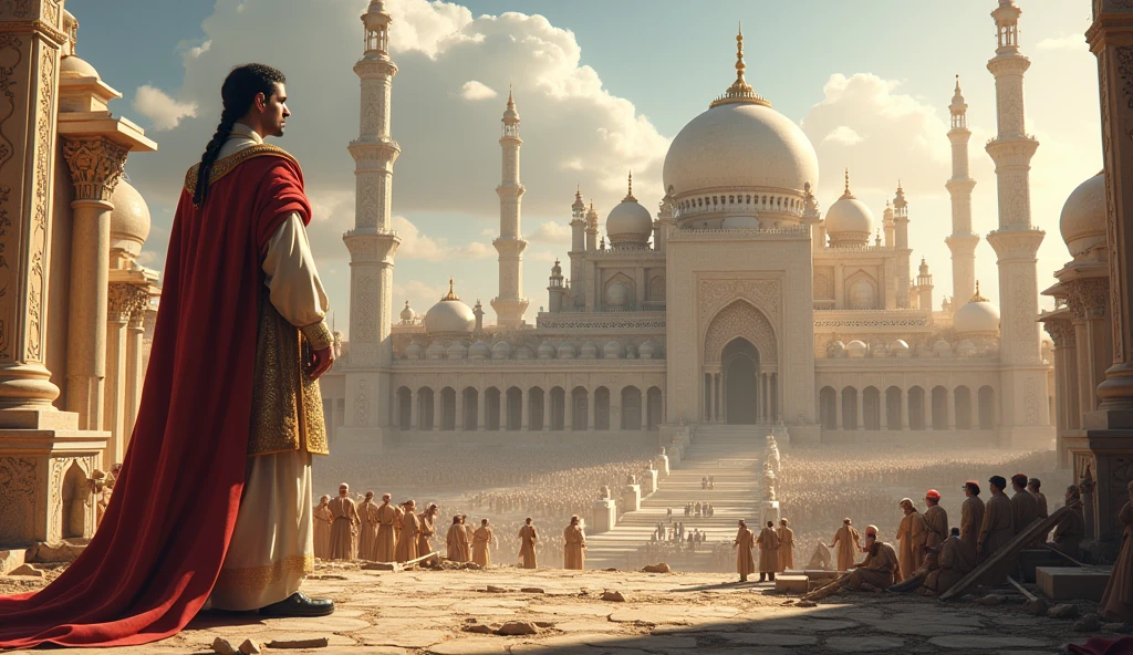 A king's son making big tample