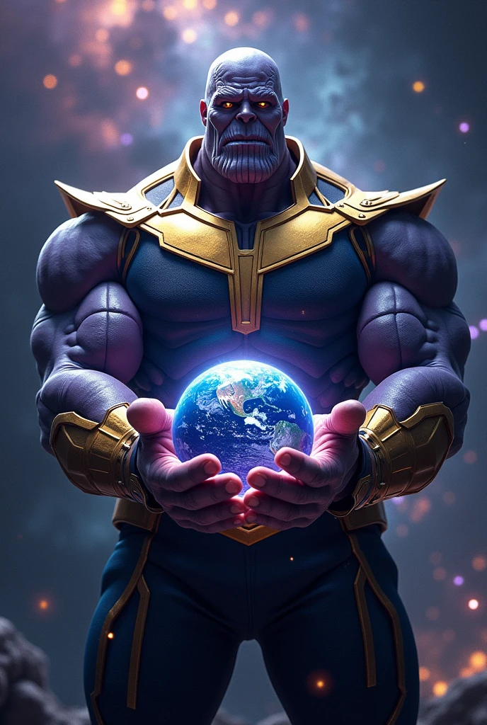 Thanos, Holding the Earth in the palm of your hand, universe space
