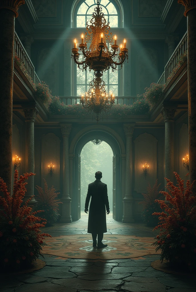 Juan arrives at the party but there is no one there and the house is decorated inside