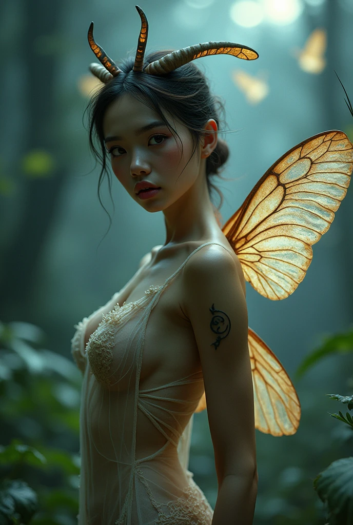 Sexy moth girl