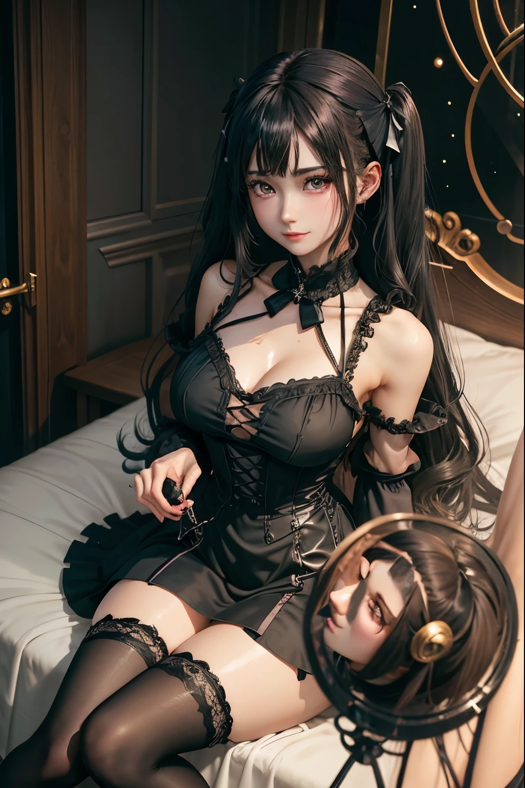 ハードなDark Gothicメイク、Black dark eyeshadow、sad、Good skin radiance、Dark Gothicメイク、Dark smile、palace、The beauty of fragrance、24-years-old、Expressions of intense sexual pleasure、Embarrassed look、Dark Gothic、Highest quality、Expression of sexual pleasure without pain、Drunk face、Purple maid outfit、mysterious、noble、Loving smile、Twin tail hair、Right eye is blue、Left eye is red、Super tempting pose、Platform heel shoes、Heavy makeup、Gothic Clothing、Silver Hair、Long Hair Straight Hair、Cute Gothic Dresses、Beautiful Face、Elegant face、Attractive face、Stained glassの背景、Chest glistening with sweat、The room is dark、goth long dress、Bell Sleeves、Wizard Sleeve、Decadent look、Sexually excited expression、Wet shiny thigh water、Thighs that are wet and shiny with oil、Background of a room full of roses、Sad look、Rose Maiden、The embroidery is pink、The dress has pink embroidery.、Thigh-high socks、Knee-high socks、Gentle expression、Dark black eyeshadow、Stained glassとバラの背景、Thighs are a little thin、Female Duo、Female couple、dark church background、Stained glass、Black metal world、Dark Castle、Dark Room、Slender body、gothic long dress、Victorian dress、Small breasts、The bed is covered with roses、Her thighs are shining with sweat、My body is wet and shiny、There is a lot of glitter on the thighs、I am sweating、My thighs are sticky with sweat.、My thighs are glistening with sweat、My whole body is sweaty and shiny、I sweated a lot.、My thighs are sweaty、My wet thighs are glistening with sweat.、There is a lot of sweat shining all over my body、Slender body、Sit on the bed、Beautiful legs、Outstretched legs、Hands on the bed、Super beautiful straight hair、Straight hair to the ends、Straight Perm Hair、Show off your glamorous thighs、Ass on the bed、Sitting with legs wide apart、Thighs are a little glamorous、facial expressions during masturbation、Transcendent fair skin、
