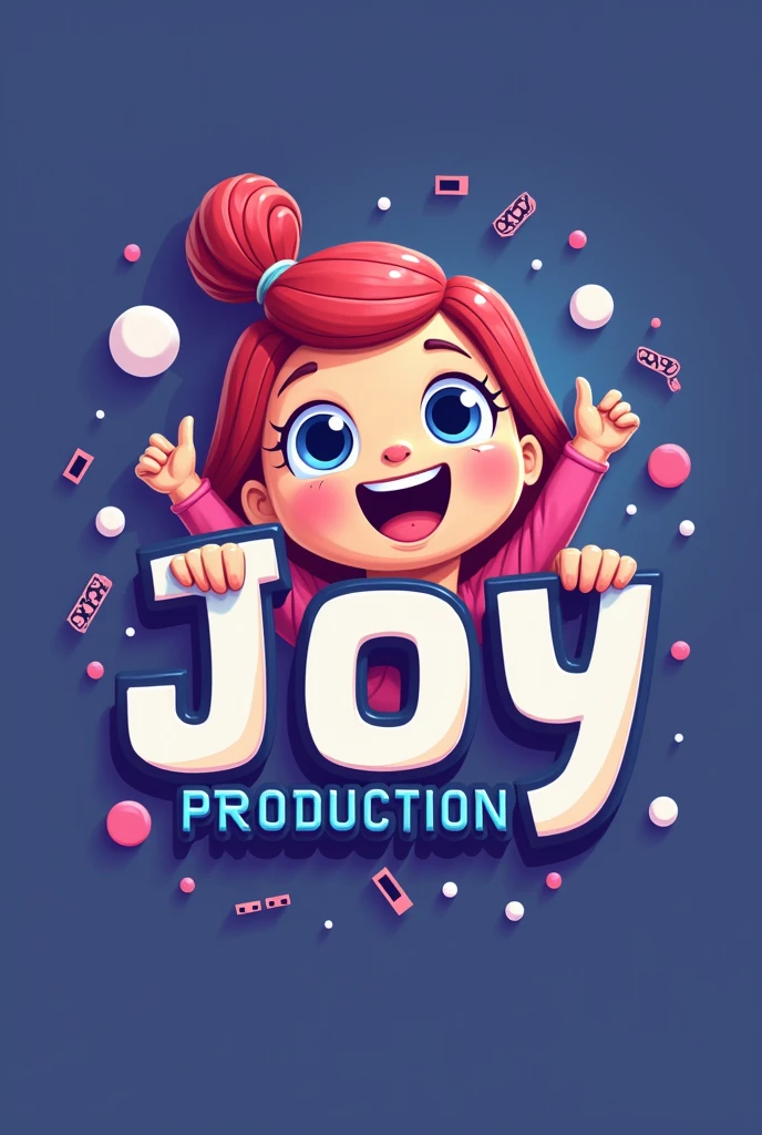 Joy প্রোডাকশন কোম্পানির প্রফেশনাল  লোগো। 