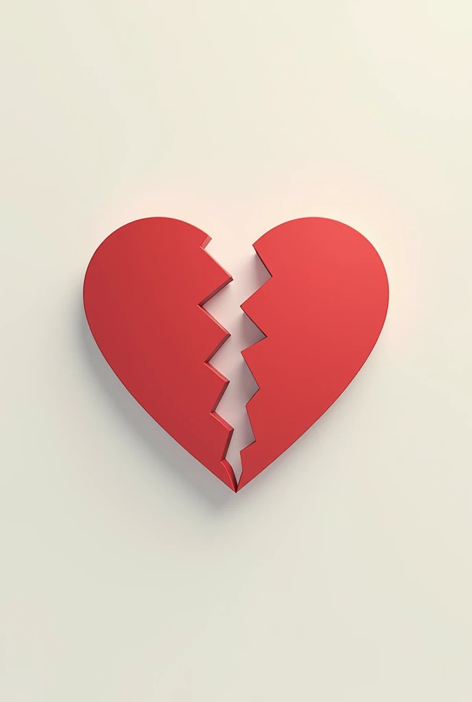 A heart that is missing pieces from the sides 