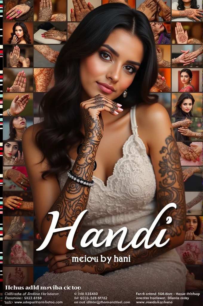 First for create by a poster
Poster title:- Mehendi by hani
Poster background:- Mehendi photos
Address:- C/304, Sanppan residency, S. m.patel.school near, bavla.
More information:-
Moblie no:-9727343842
Instagram I'd:-Mehendi_by_hani