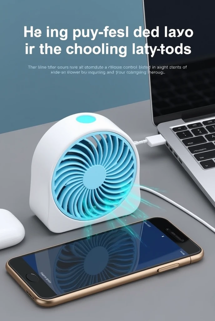 This mini fan is compatible with a wide range of charging options, including power banks, laptops, and car chargers, so you’re never without power.
Automated airflow control: Tailor the cool automatically on the basis of the temperature
Double side airflow
Ultra-Portable Convenience: With its slim, sleek profile, this fan fits in purse or pocket.Picture it...