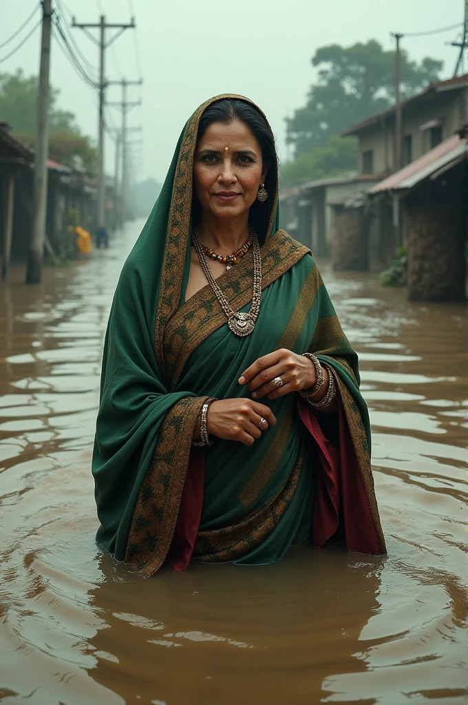 Sheikh Hasina in flood.