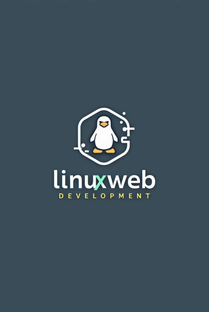 Create a logo for web development, from the following information: Linux web development