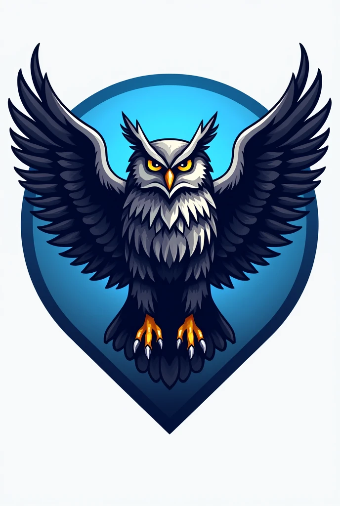 Company logo about owl with resistance blue