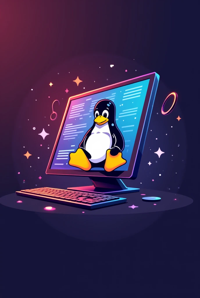 Create a logo for web development on linux