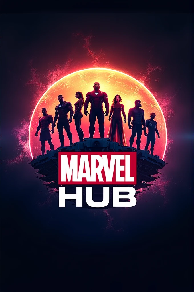 Logo for my channel named Marvel hub
