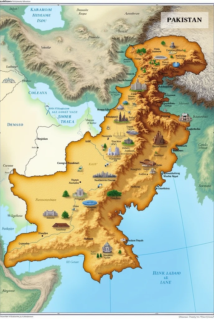 Pakistani map