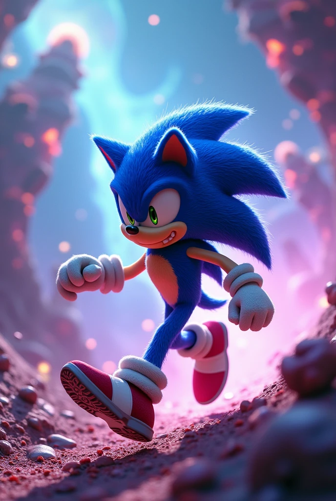 Fond d'écran Sonic the hedgehog in thé wisp planète 