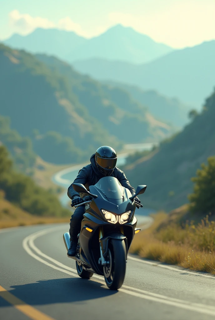 Simple Motorcycle solo chill ride