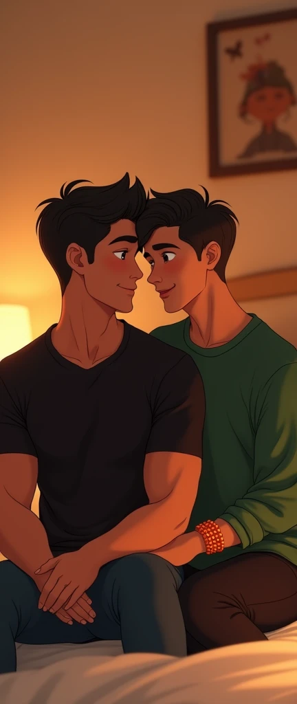 boys kissing dripping cum