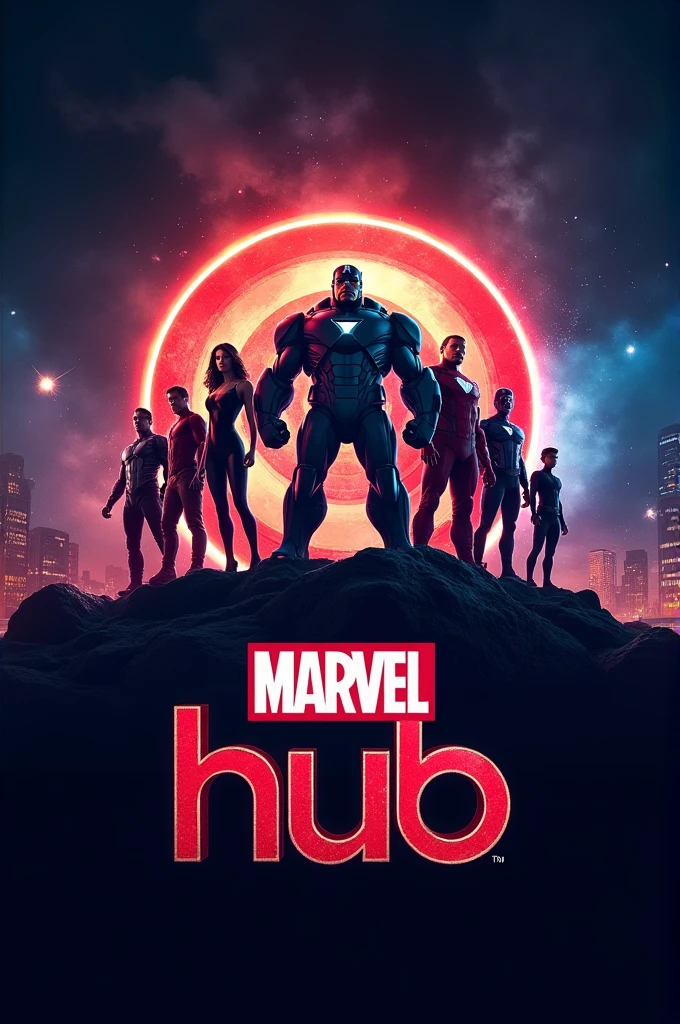 Logo for my channel named Marvel hub