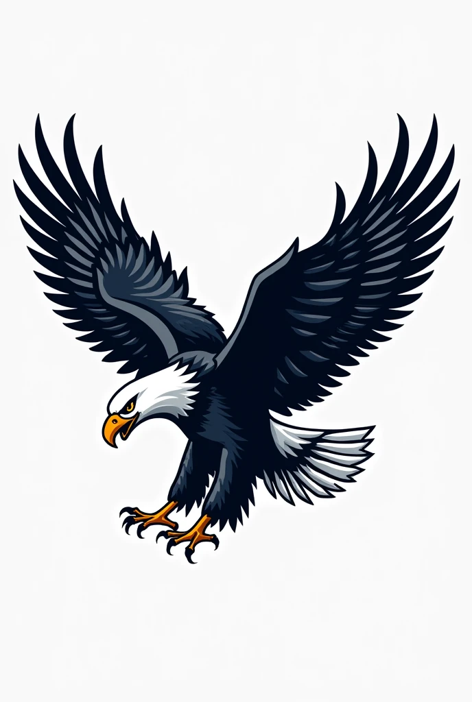 logo with an eagle for a promotional sweater