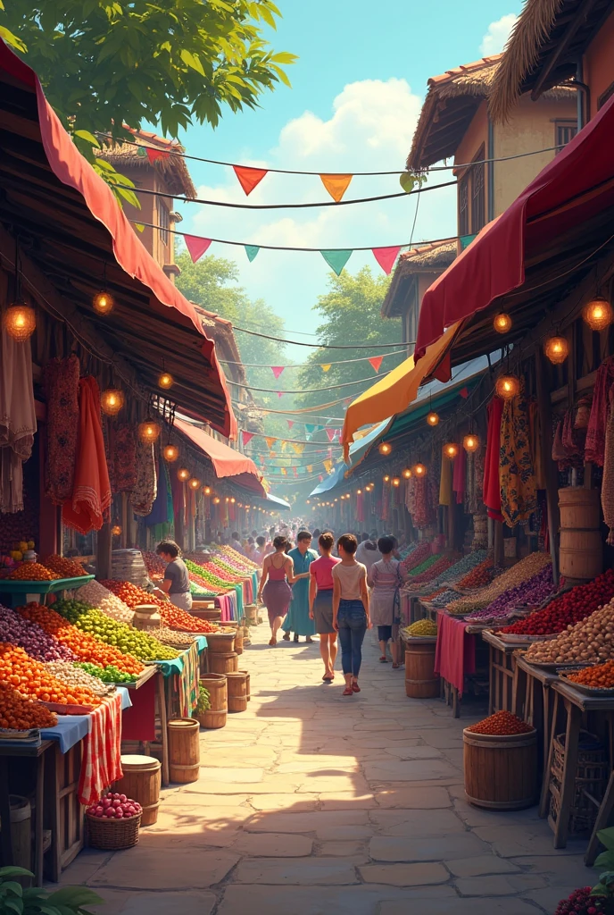 No i mean a background of market place for a logo