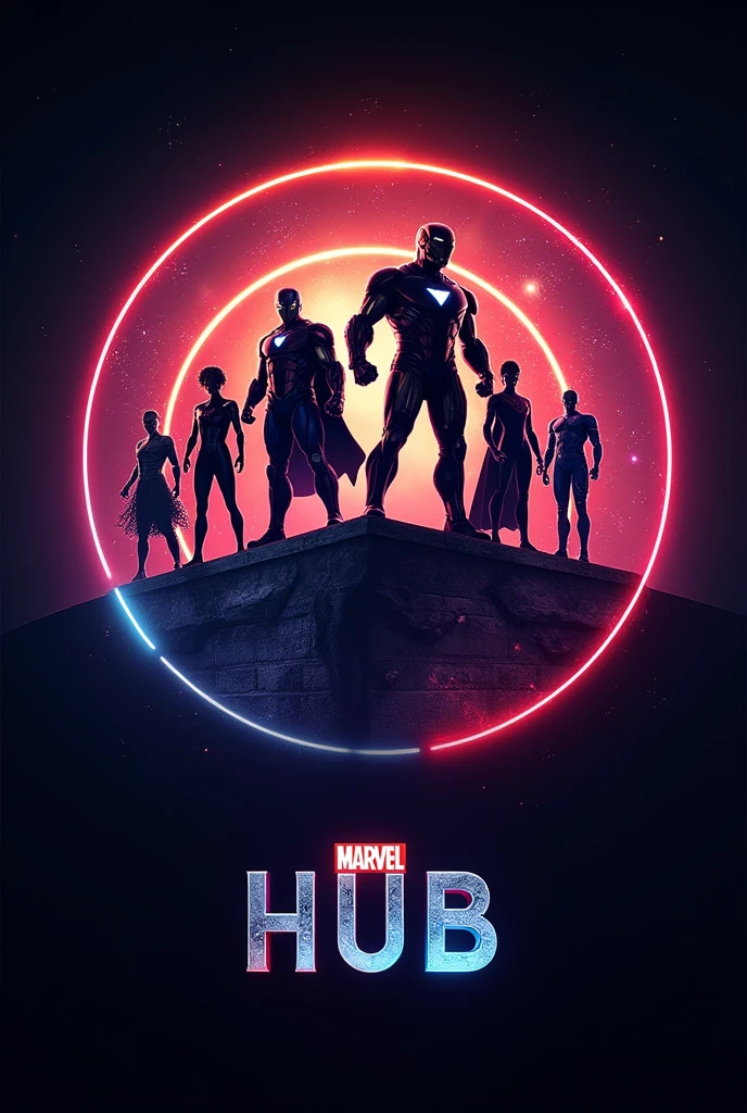 Logo for my channel named Marvel hub 