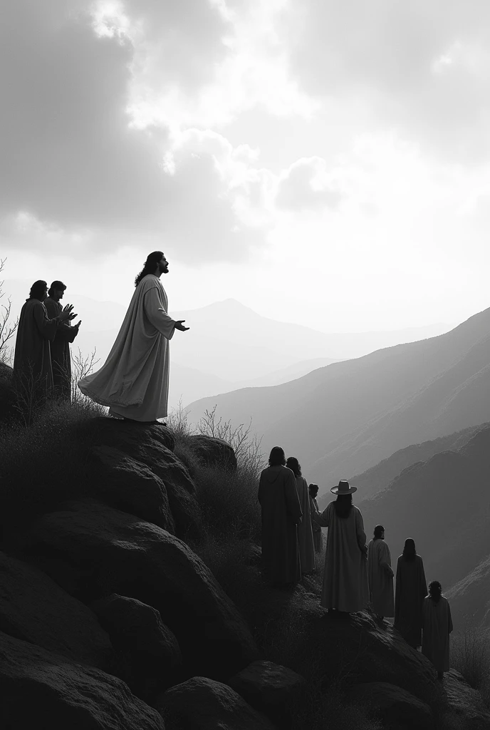 Cover of the Sermon on the Mount in Black and White