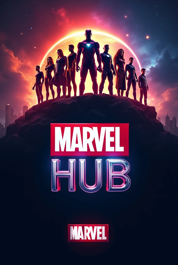 Logo for my channel named Marvel hub 