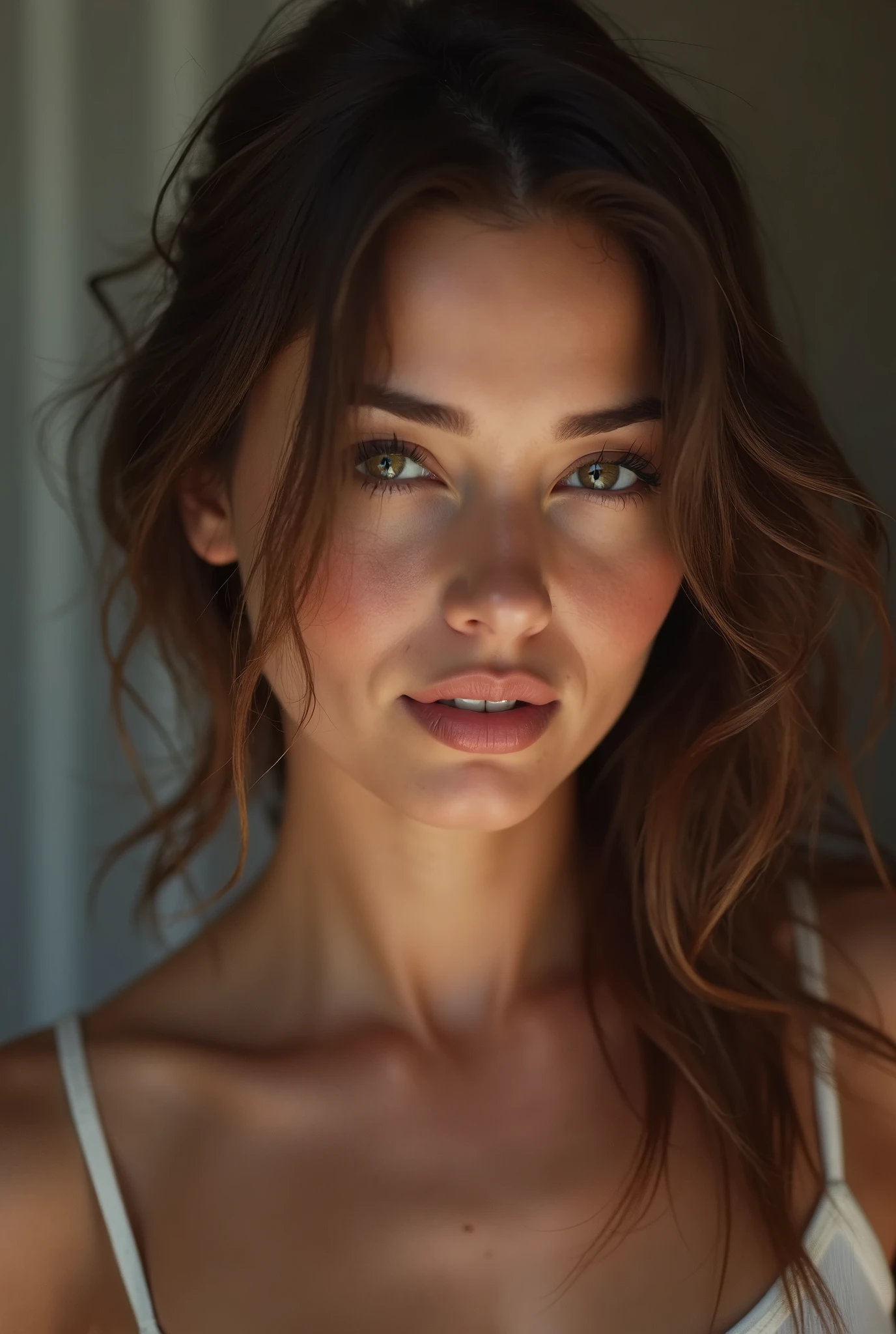 tits showing, detailed , super detailed breasts, standing up, pussy, detailed pussy, realistic pussy, vagina, detailed, Award photo of gorgeous romanian teen, 21 years , Passionate lady , Babe , Textured skin , Pear Body shape , Big natural tits , Freckles, Beautiful , Big almond shape eyes , Ultra detailed eyes , Triangle face shape , Princess facial features , Cute , Big full lips , pale skin , Oiled skin , Perfect body , Narrow waist, Wide fluffy eyebrows , Thirsty open-mouthed, Most beautiful , Light brown eyes , Narrow Jaw line , Ultra detailed eyes,, Fake long eyelashes , (Amazing facial features), Reflector light , Masterpiece, Realistic, art of ANNIE LEIBOVITZ, , Highest-quality , High Detailed photo , 8k, Canon EF 50mm f/1.8 STM, Erotic atmosphere, nikon RAW photo,8 k,Fujifilm XT3,(photorealistic:1.4),masterpiece,best quality, realistic, photorealistic, physically-based rendering,ultra high res,ultra detailed,extremely detailed face,((puffy eyes)),
masterpiece,masterpiece, top quality, best quality, realistic, unity, 8k wallpaper, official art, extremely detailed CG unity 8k wallpaper, (original: 1.2), (realistic: 1.4), ultra detail, high resolution, ultra detailed,amazing, fine detail,(1girl:1.4 ), (realistic skin:1.2), (light brown skin:1.2), full body