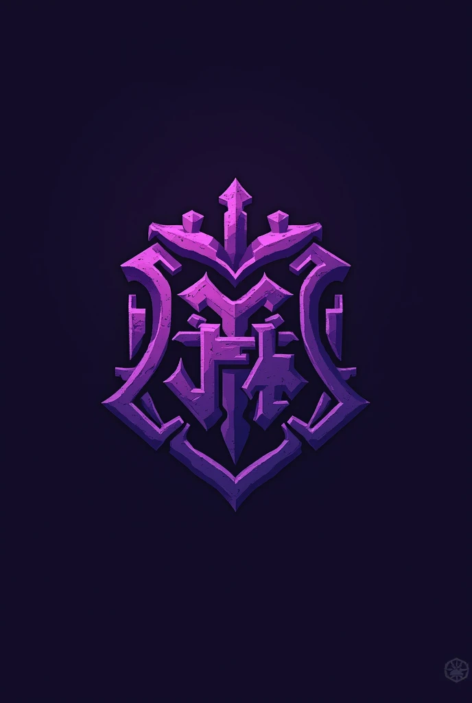 Crie uma logo com nome hogwarts craft e sumblimar para HC cor principal roxo tema MINECRAFT