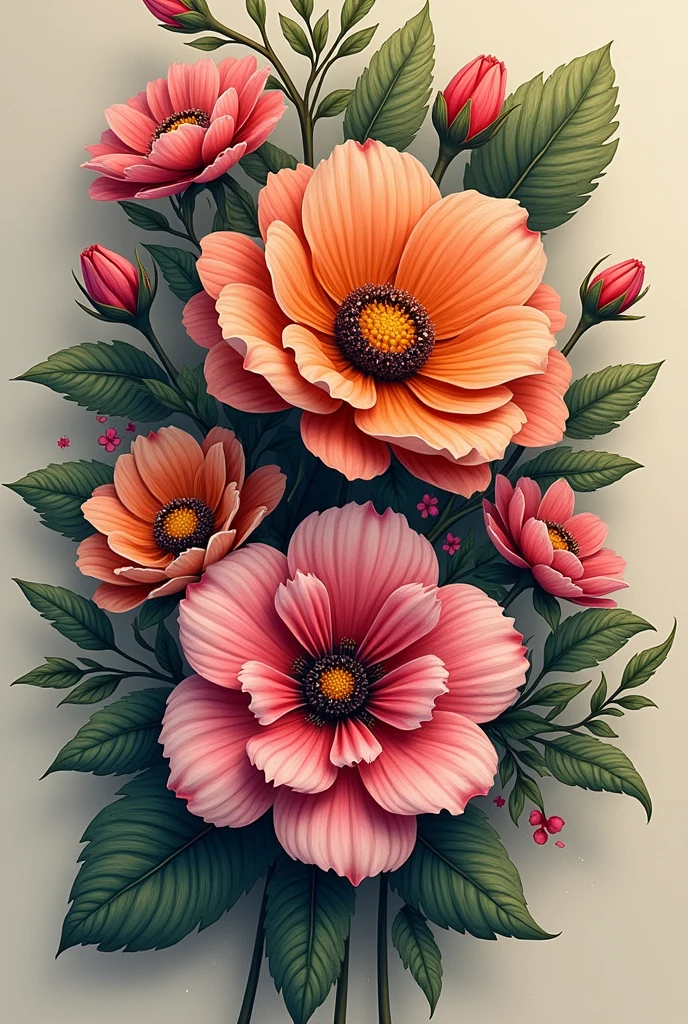 Create a flower tattoo design with the name Elsa-veronica