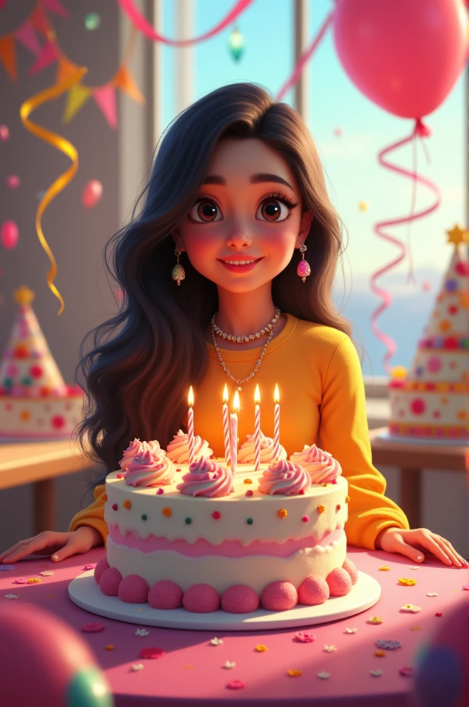 Birthday wishe Sunaina and Cake
