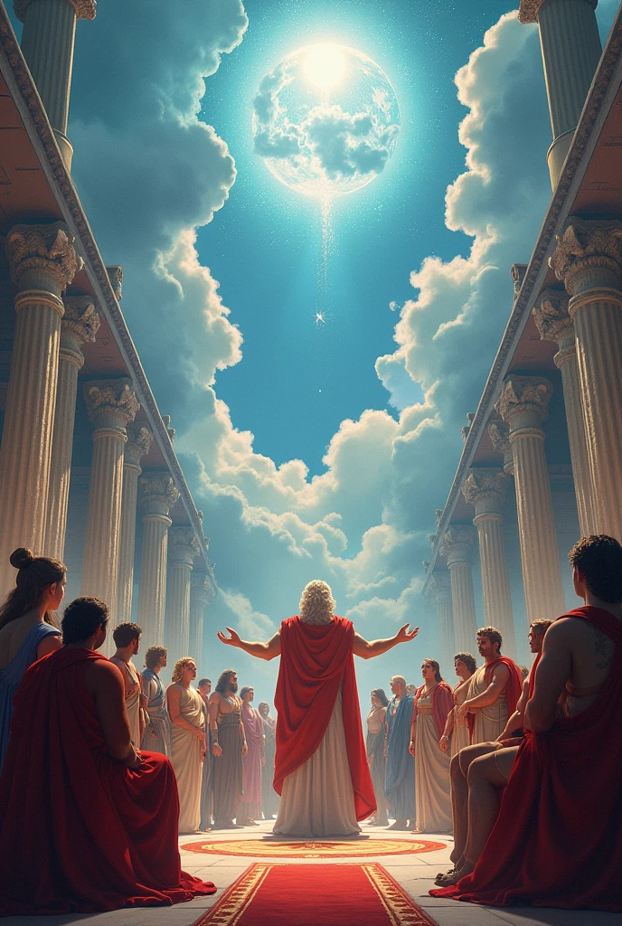 The meeting of gods of the animated odyssey


