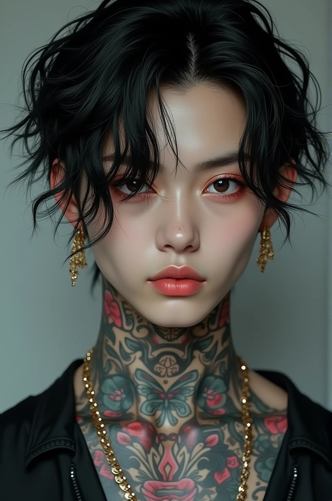 male idol,ultra high definition,4 eyes,tattoo