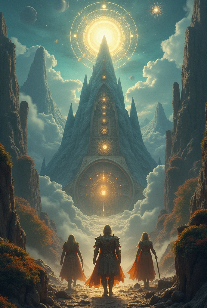 An image where myths and legends can be seen, where there are gods and ancient legends like King Arthur and other legends