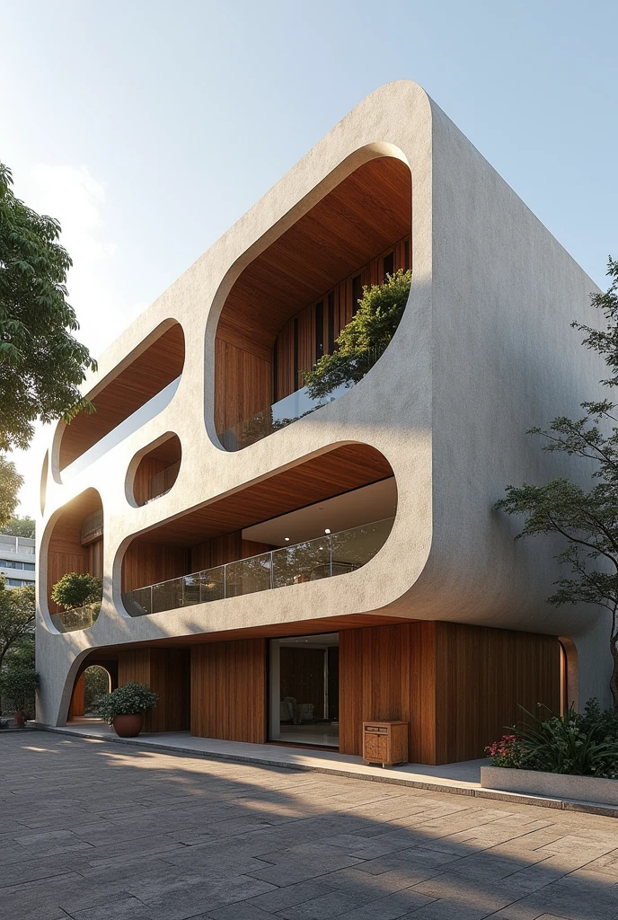 create a sketch of an architectural intervention for the Casa das Armas Brancas located in Folha de Ipanema with an area of 42 meters in length, 43 meters wide and 16 meters high