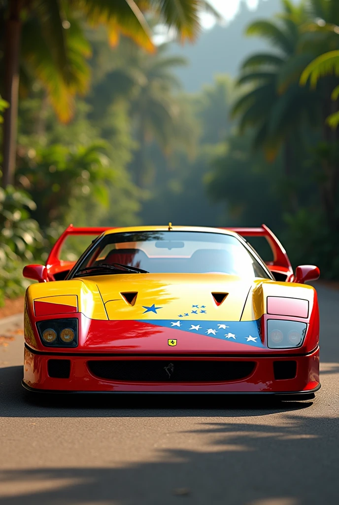 Ferrari F40 with Venezuelan flag design
