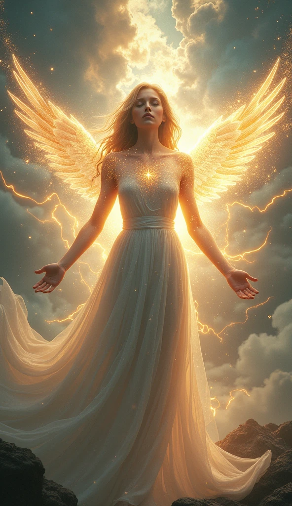 Woman being protected by the power of God 