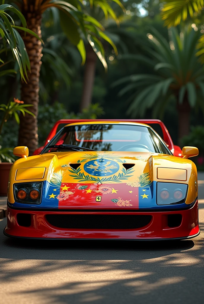 Ferrari F40 with Venezuelan flag design