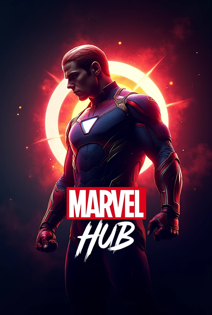 Backgound Logo for my YouTube channel named Marvel hub