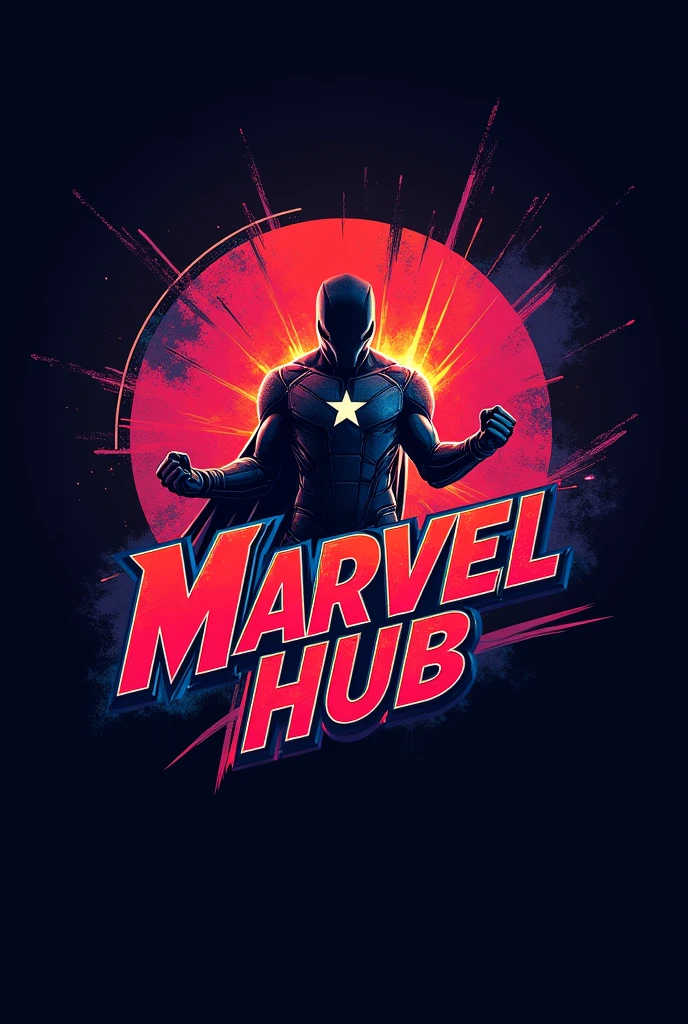 Backgound Logo for my YouTube channel named Marvel hub