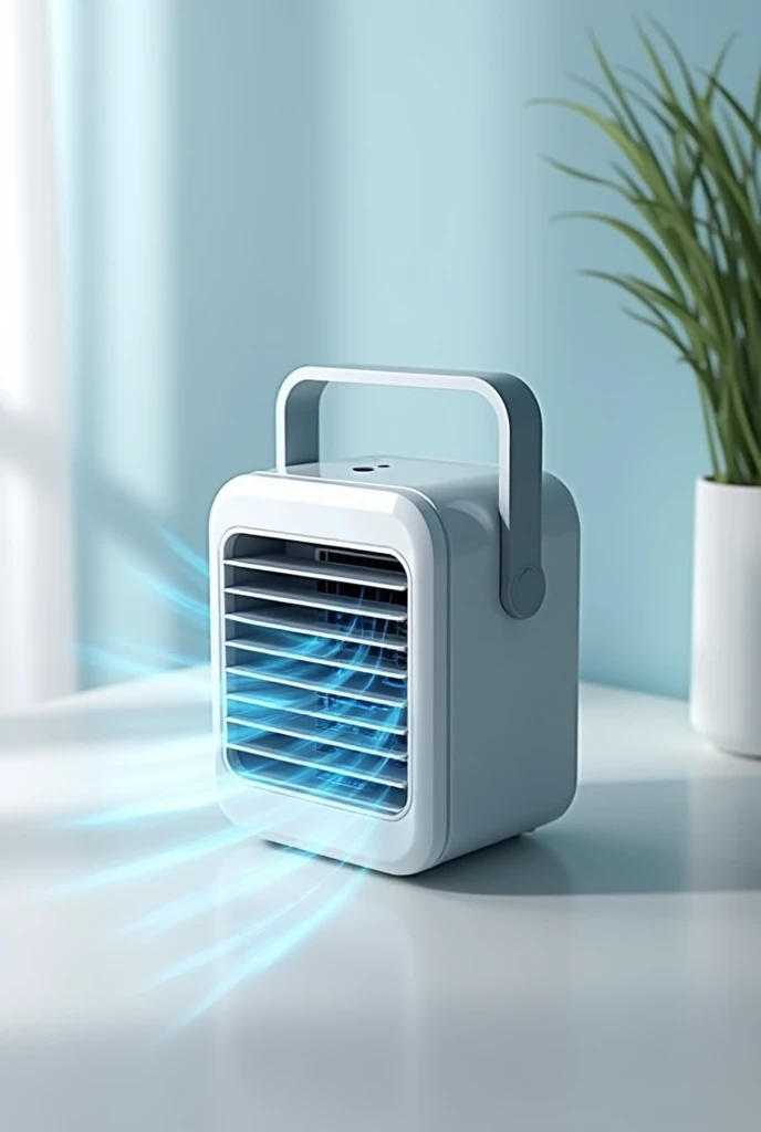 This mini AC is compatible with a wide range of charging options, including power banks, laptops, and car chargers, so you’re never without power. Automated airflow control: Tailor the cool automatically on the basis of the temperature Double side airflow Ultra-Portable Convenience: With its slim, sleek profile, this fan fits in purse or pocket.with long handle bar.