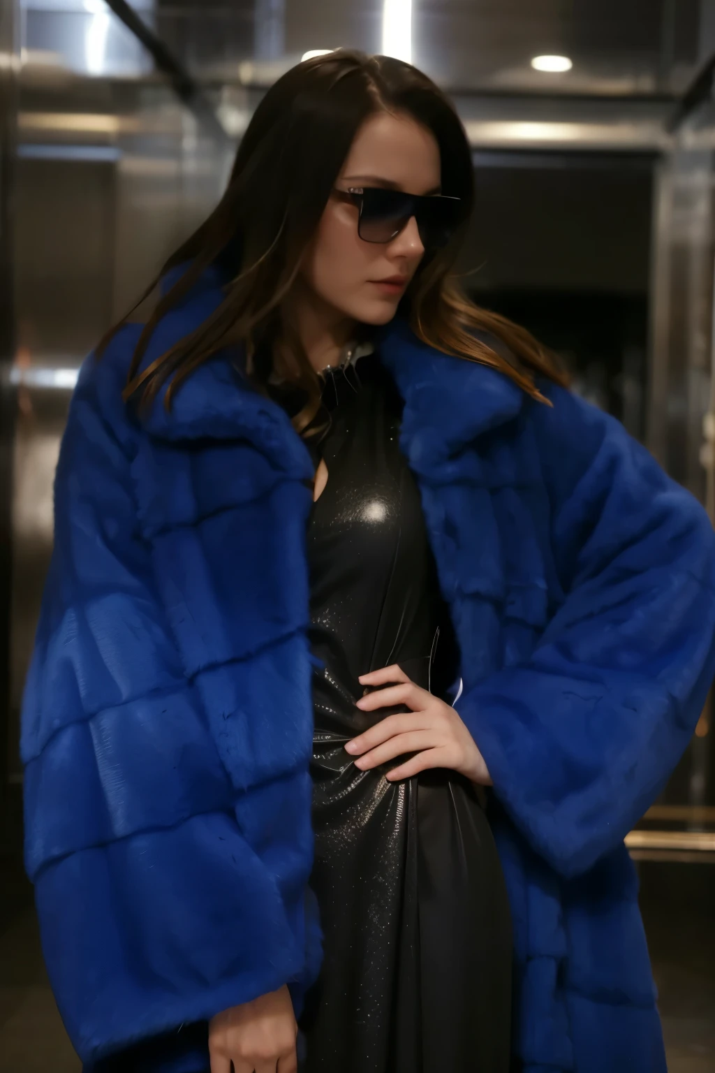 black dress, fitting dress, floor-length dress, black dress under a fur coat, elegant dress,  женское платье, скромное платье под курткой