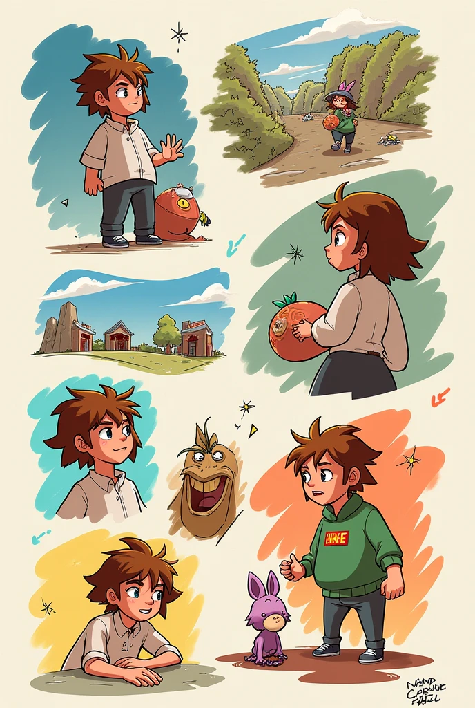 Drawing of an animated pre-design phase 
