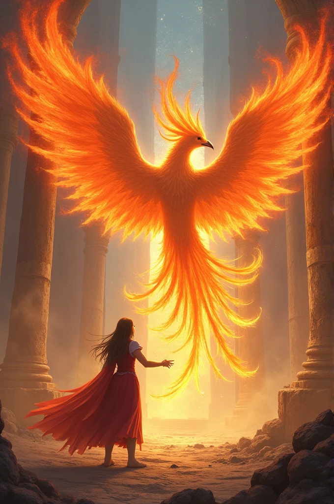 finally they reached on Empty Space. Eloise Sprinkle the magical pouder They found the phoneix fasther and Flouse destroy the phoneis phoenix feather by dipping Venom. into the
When the Resther Complotly Vanished the Ancient Rund temple destroy Starts to
freryone Come out from the temple Eloise very happy