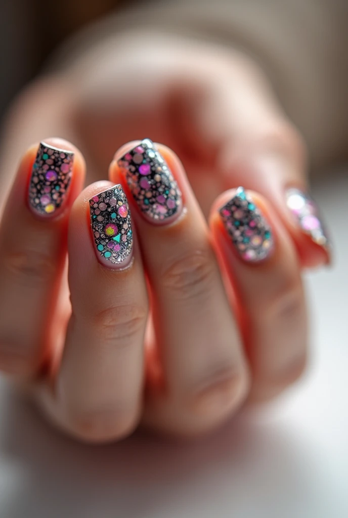 Ongle avec nail art 