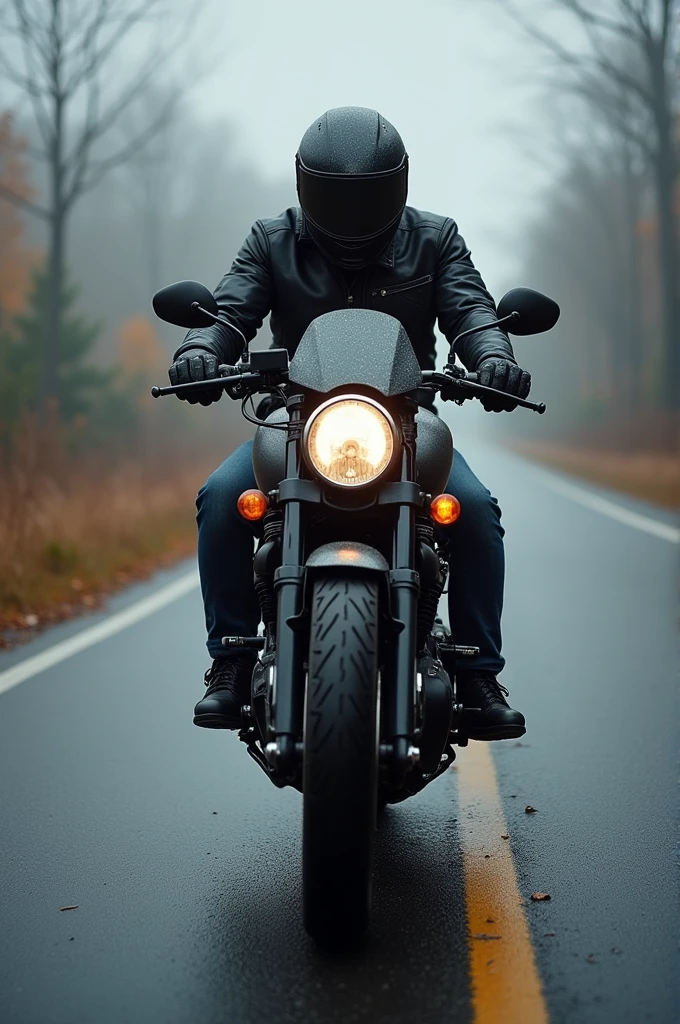 Chill motorcycle ride , simple motorcycle
