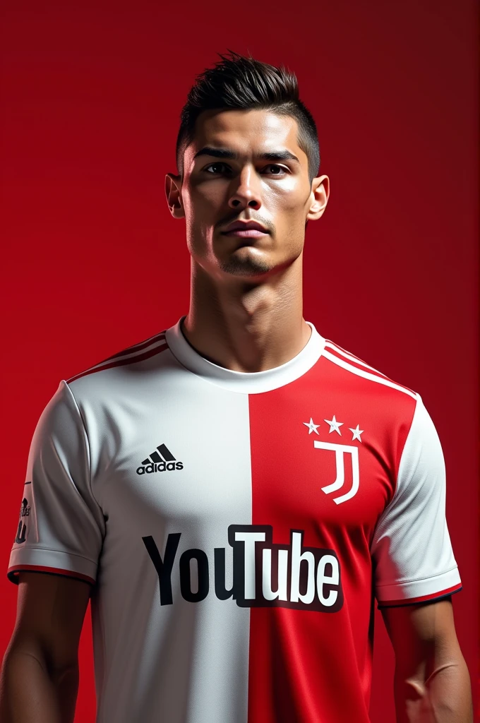 Cristiano Ronaldo wearing the YouTube shirt
