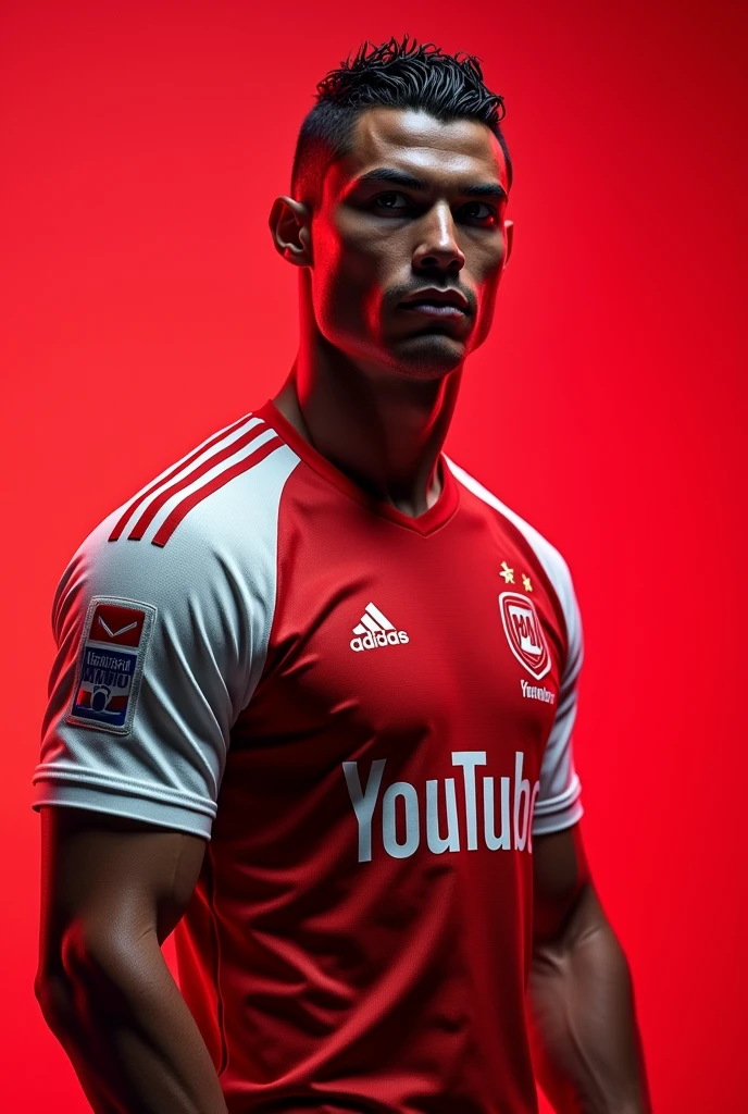 Cristiano Ronaldo wearing the YouTube shirt