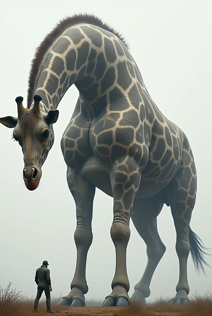 creates a very imposing giraffe, that is written on the image: fourth unit